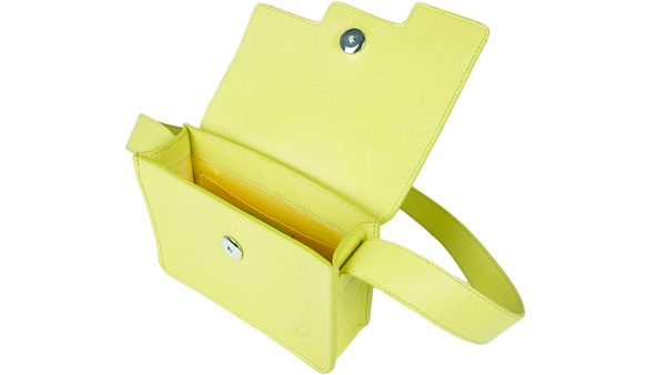 Mala de Senhora Steppy Yellow interior em tecido polyester e com bolso