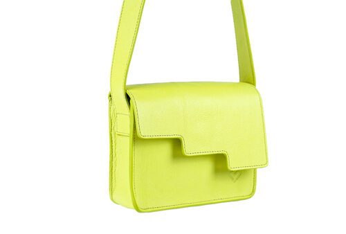 Mala de Senhora Steppy Yellow com alça de tiracolo