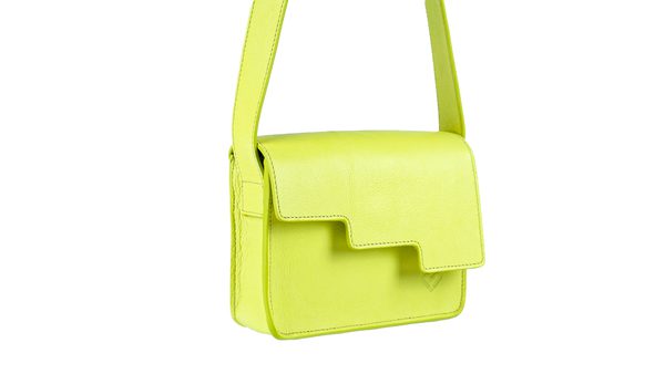 Mala de Senhora Steppy Yellow com alça de tiracolo